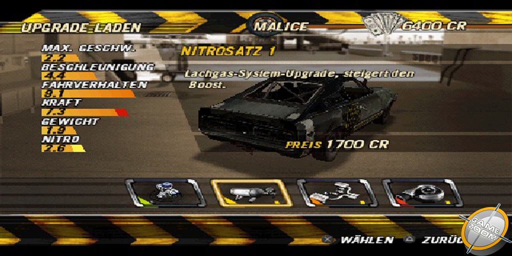 Psp flatout head on настройки