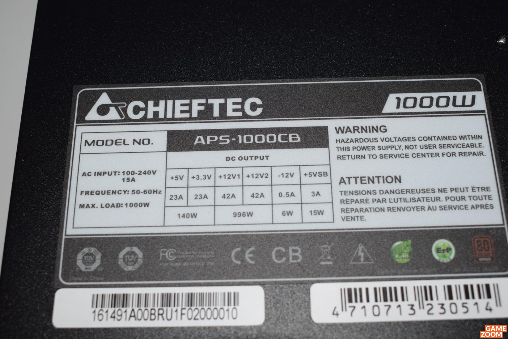 Схема chieftec aps 1000cb